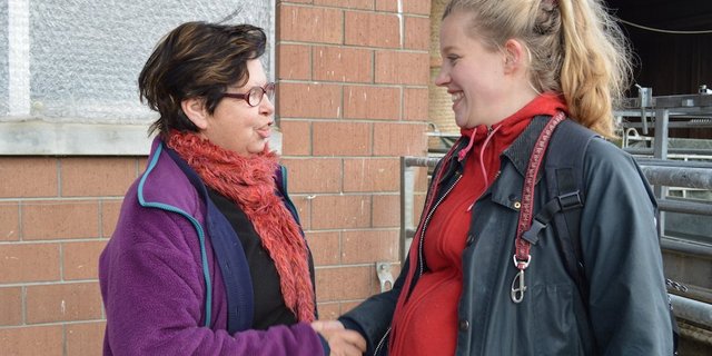 Margrit Binder (links) und Ailine Thiemann waren sich nicht in allem uneinig. (Bilder asa)