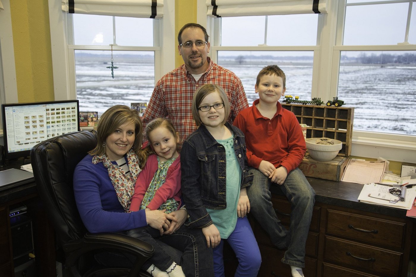 Die Familie Spangler aus Marietta, ILL hat einen kalten Winter mit viel Schnee und Eis hinter sich. (Bilder: Ken Kashian/Illinois Farm Bureau)