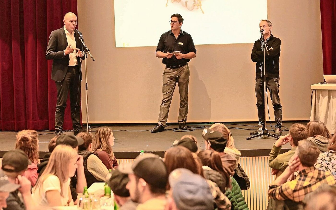  am Junglandwirtepodium (v. l.).