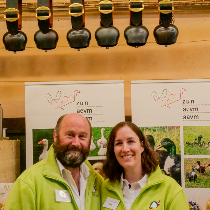 Beat Gerber und Tochter Tina vom Archehof in Schangnau BE. 