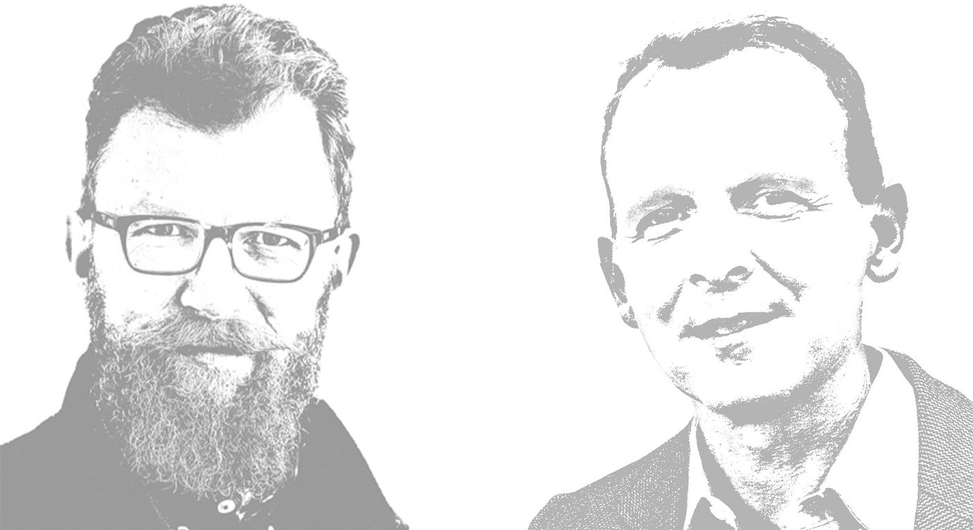 Sind sich agrarpolitisch uneinig: Jürg Vollmer («die grüne») und Adrian Krebs (BauernZeitung). (Grafik BauZ)