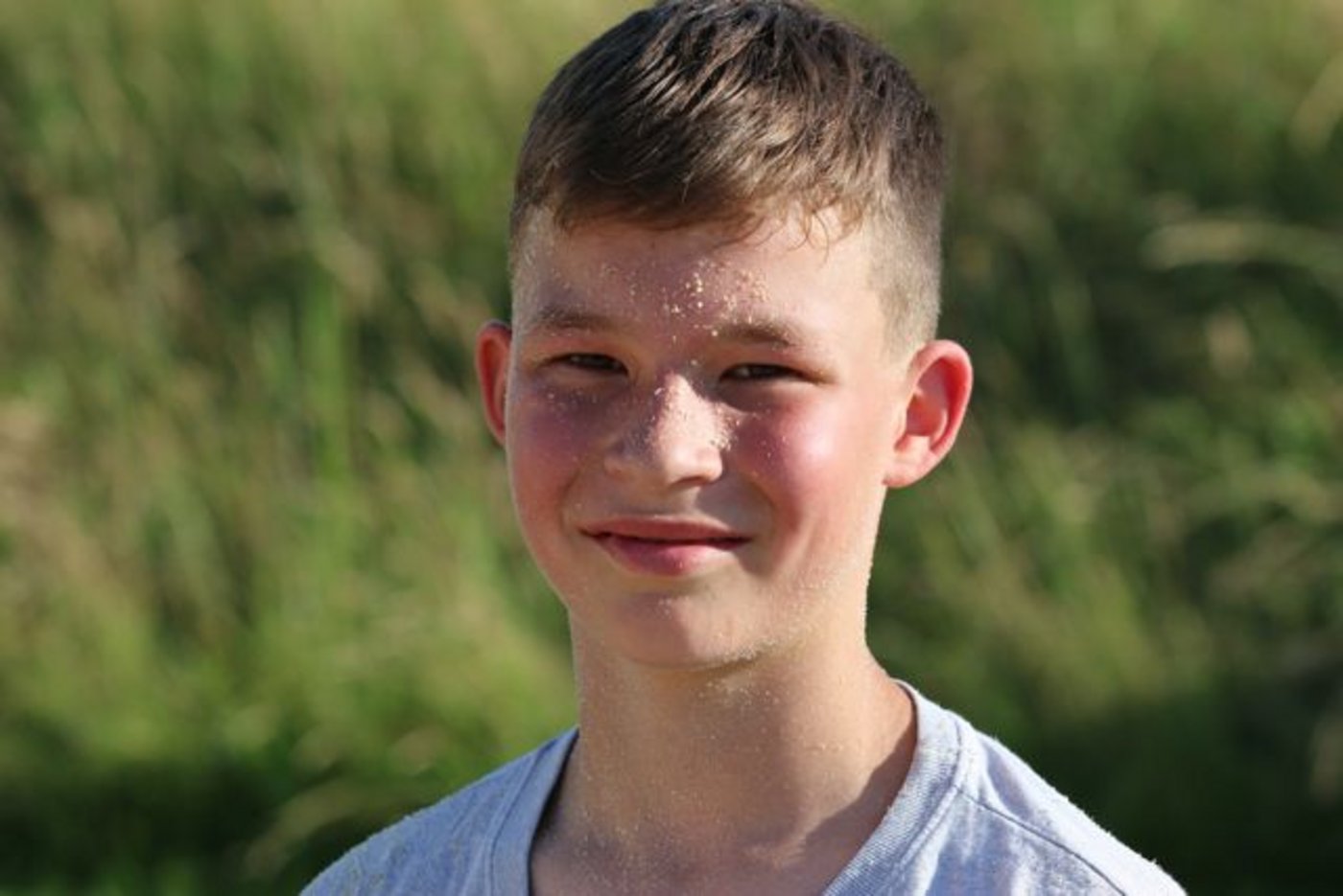 Der Jungschwinger Michael Moser ist ein Bauernsohn. (Bild sb)