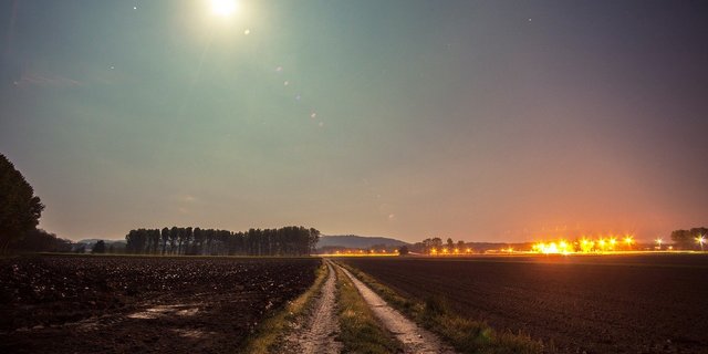 Auch auf dem Land werden die Nächte immer heller, was nicht ohne Folgen bleibt. (Bilder Pixabay)