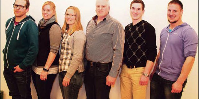 Der Vorstand (v.l.): Urs Baumgartner, Angela Distel, Anna Felder, Marcel Widmer, Fabian Hüsler, Pirmin Egli. (Bild zVg)