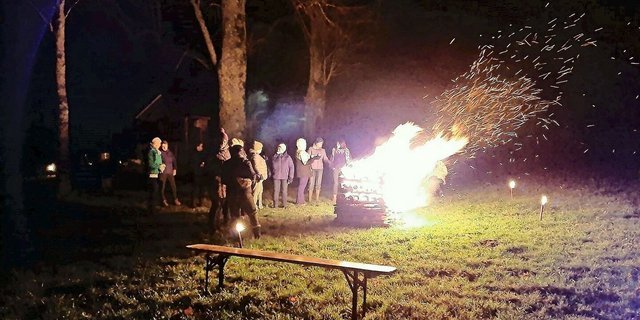 Die Adventsfeuer an den vier Standorten sorgten für eine feierliche Atmosphäre.