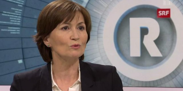 Parteipräsidentin der Grünen, Regula Rytz, sei von der Moderatorin nicht wirklich hart angepackt worden. (Screenshot SRF)