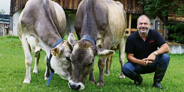 Der Urner Kari Herger ist von der Qualität seiner Braunen überzeugt. (Bild: Reto Betschart)