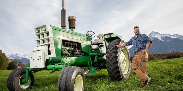 Martin Jakober hat diesen Oliver 1855 aus den USA in die Schweiz gebracht. Dieser ist einzigartig hier. (Bilder Pia Neuenschwander)