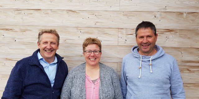 Daniel Vetterli (rechts) und Maja Grunder sollen die Nachfolge für den zurücktretenden Präsidenten Markus Hausamman (links) übernehmen. Das schlägt der VTL-Vorstand der Delegiertenversammlung vom April 2020 vor. (Bild zVg)