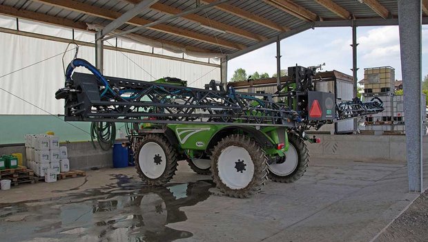 Reicht der Aktionsplan, der zB. professionelle Spritzenwaschanlagen wie hier in Eschenbach LU fordert. Die Mehrheit der WAK-N ist der Meinung Ja. (Bild David Eppenberger)