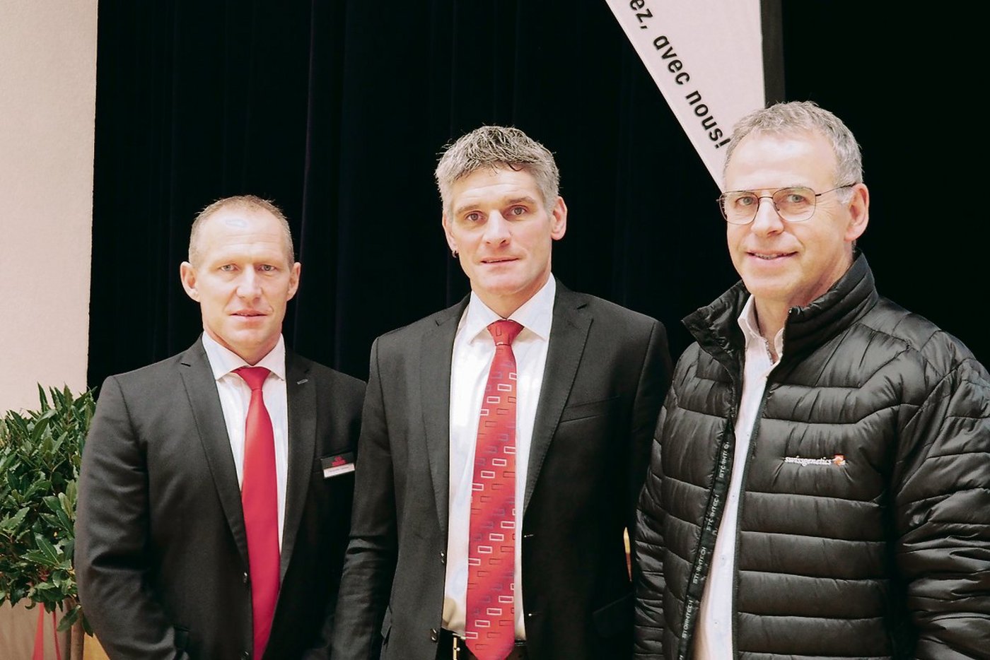 Die Referenten der Anicom-Regionaltagung in der Ostschweiz (v. l. n. r.): Hanspeter Geisser, Leiter der Region Ostschweiz; Walter Mock, Präsident des Regionalausschusses Ostschweiz sowie Christoph Böbner, Geschäftsführer von Swissgenetics.(Bild Christian Weber)