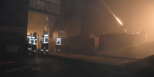 Bei einem Silobrand wurden 3 Personen leicht verletzt. (Bild Kapo AR)