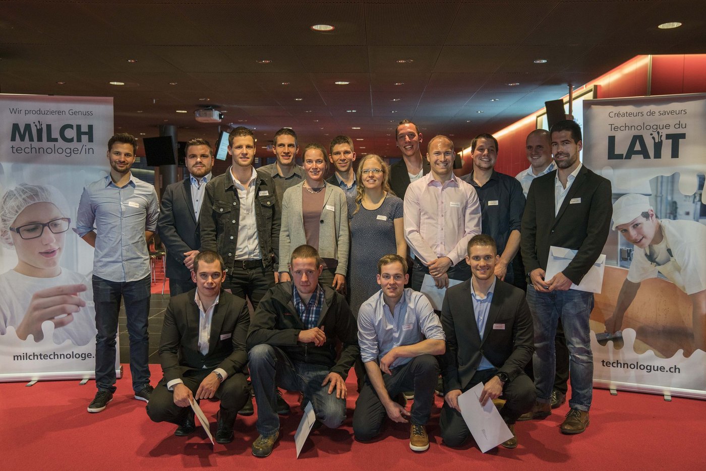 Die Milchtechnologen erreichen einen Meilenstein auf dem Weg zum erfolgreichen Unternehmer. (Bild zVg)